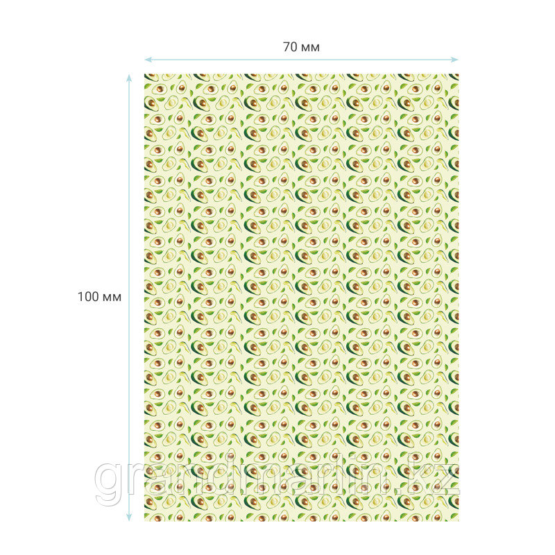 Упаковочная бумага глянц. 70*100см, MESHU "Avocado", 90г/м2 - фото 3 - id-p105277121