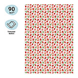 Упаковочная бумага глянц. 70*100см, MESHU "Strawberry", 90г/м2, фото 2