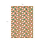 Упаковочная бумага крафт 70*100см, MESHU "Pastel flowers", 70г/м2, фото 3