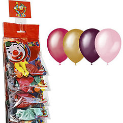 SШар латексный на стрип-ленте 9", металлик/перламутр, набор 8 шт.