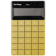 Калькулятор Berlingo Power TX, 12 разрядный, 165*105*13мм, золотой