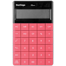 Калькулятор Berlingo Power TX, 12 разрядный, 165*105*13мм, темно-розовый