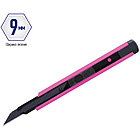 Нож канцелярский 9мм Berlingo "Color Zone", черное лезвие, auto-lock, металл. направл., розовый, евр, фото 2
