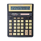 Калькулятор настольный Citizen SDC-888TIIGE, 12 разрядов, двойное питание, 158*203*31мм, черный/золо, фото 2