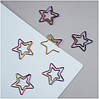 Скрепки фигурные 25мм, Meshu "Stars", 6шт., пакет с европодвесом, фото 4