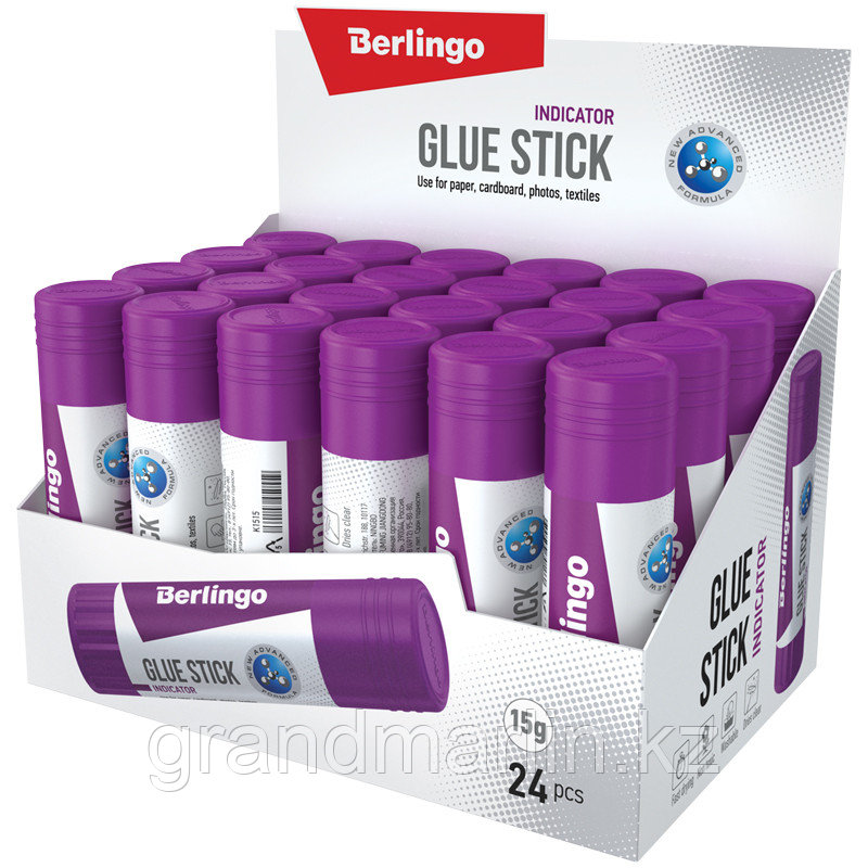 Клей-карандаш Berlingo Indicator 15г, с цветным индикатором - фото 3 - id-p107441156