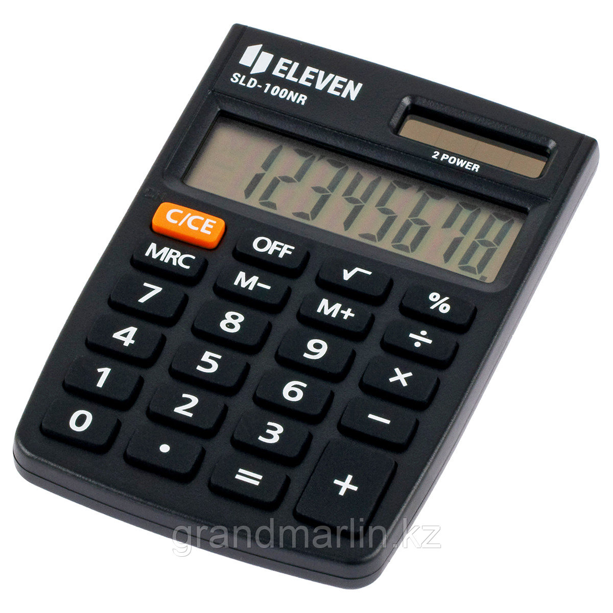 Калькулятор карманный Eleven SLD-100NR, 8 разрядов, двойное питание, 58*88*10мм, черный - фото 1 - id-p107441127