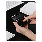 Калькулятор карманный Eleven SLD-100NR, 8 разрядов, двойное питание, 58*88*10мм, черный, фото 7