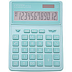Калькулятор настольный Citizen SDC444XRGNE, 12 разрядов, двойное питание, 155*204*33мм, бирюзовый, фото 2