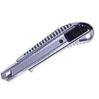 Нож канцелярский с автоматической фиксацией лезвия ErichKrause металлический, 18мм, фото 3