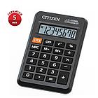 Калькулятор карманный Citizen LC-310NR, 8 разр., питание от батарейки, 69*114*14мм, черный, фото 2