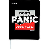 Дневник универсальный для 1-11 класса Don't Panic!, интегральная обложка, искусственная кожа, шелкография,