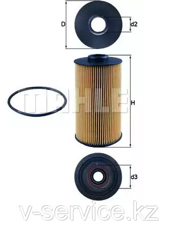 Фильтр масляный FILTRON OE649/3 (OX 152/1D), фото 1
