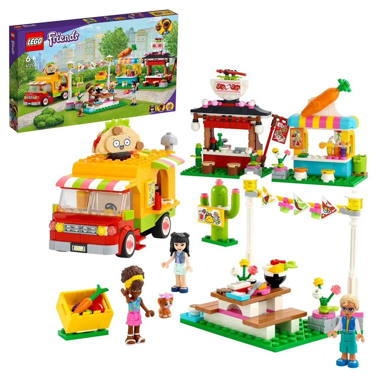 Конструктор LEGO Friends Рынок уличной еды 41701 - фото 1 - id-p107416878