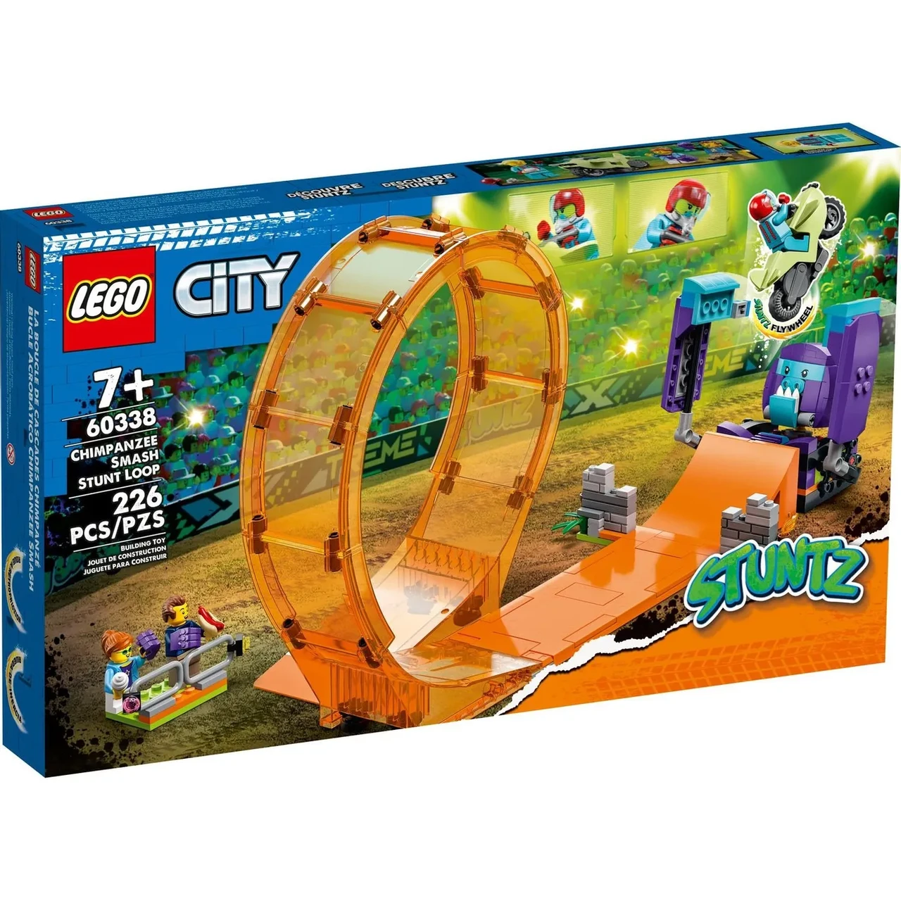 Конструктор LEGO City Stuntz Каскадерская петля «Удар Шимпанзе» 60338 - фото 1 - id-p107416397