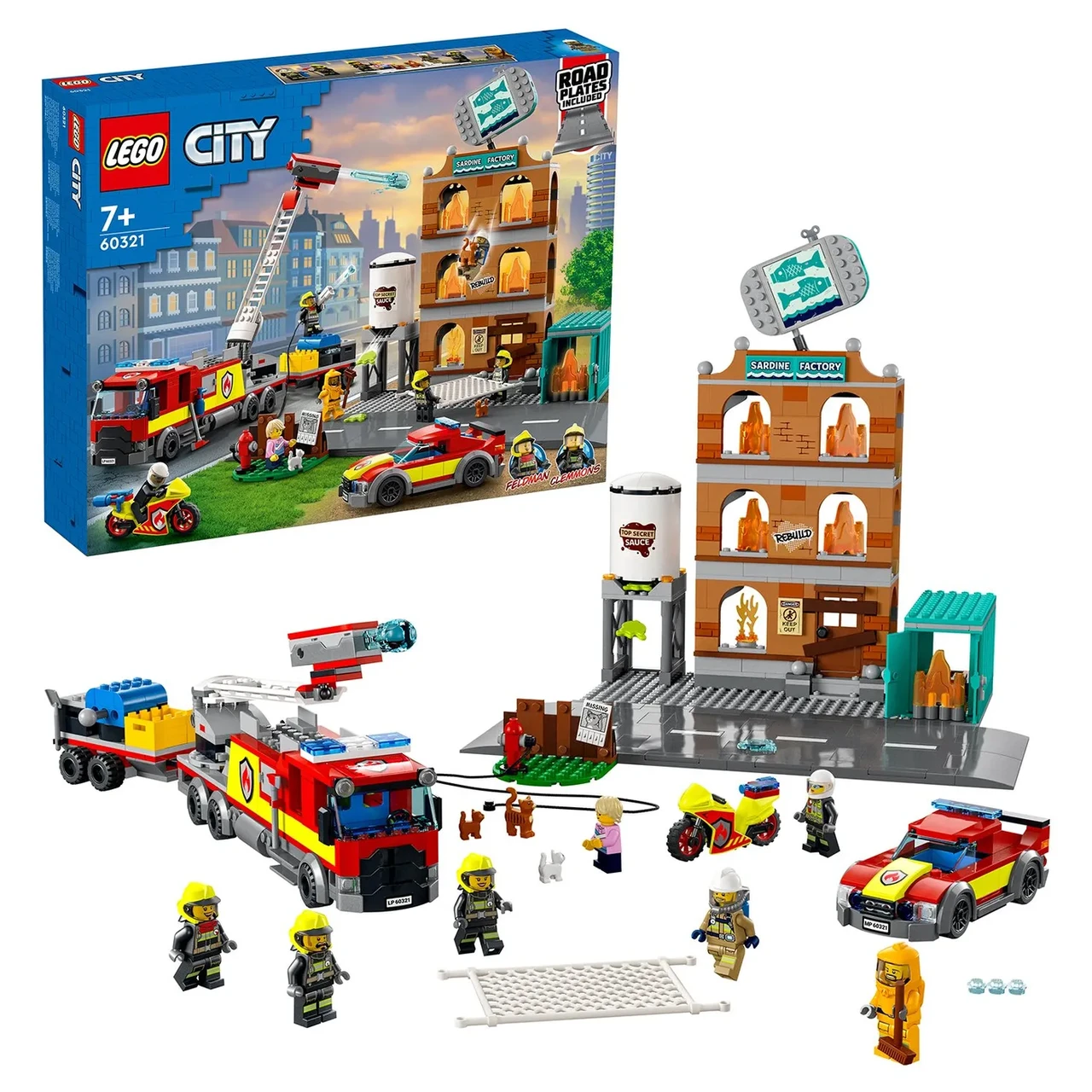 Конструктор LEGO City Пожарная команда 60321 - фото 1 - id-p107416780