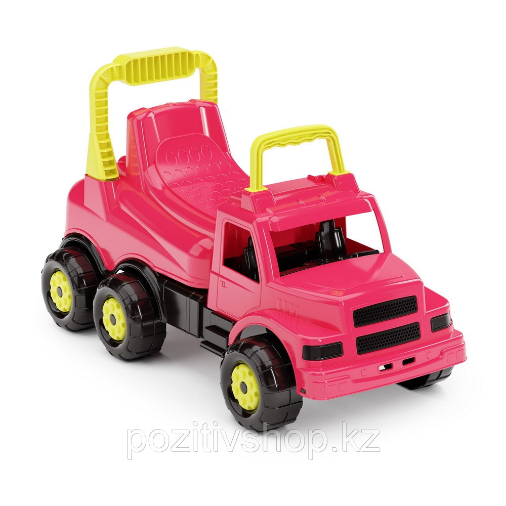 Машинка детская каталка Альтернатива Весёлые гонки розовый - фото 1 - id-p107457793