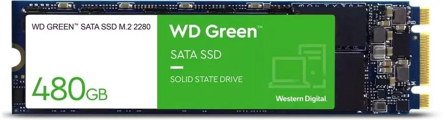 Твердотельный накопитель SSD 480 Gb M.2 2280 WD Green SN350 WDS480G3G0B
