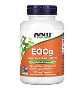Now foods EGCg, экстракт зеленого чая, 400 мг, 180 растительных капсул