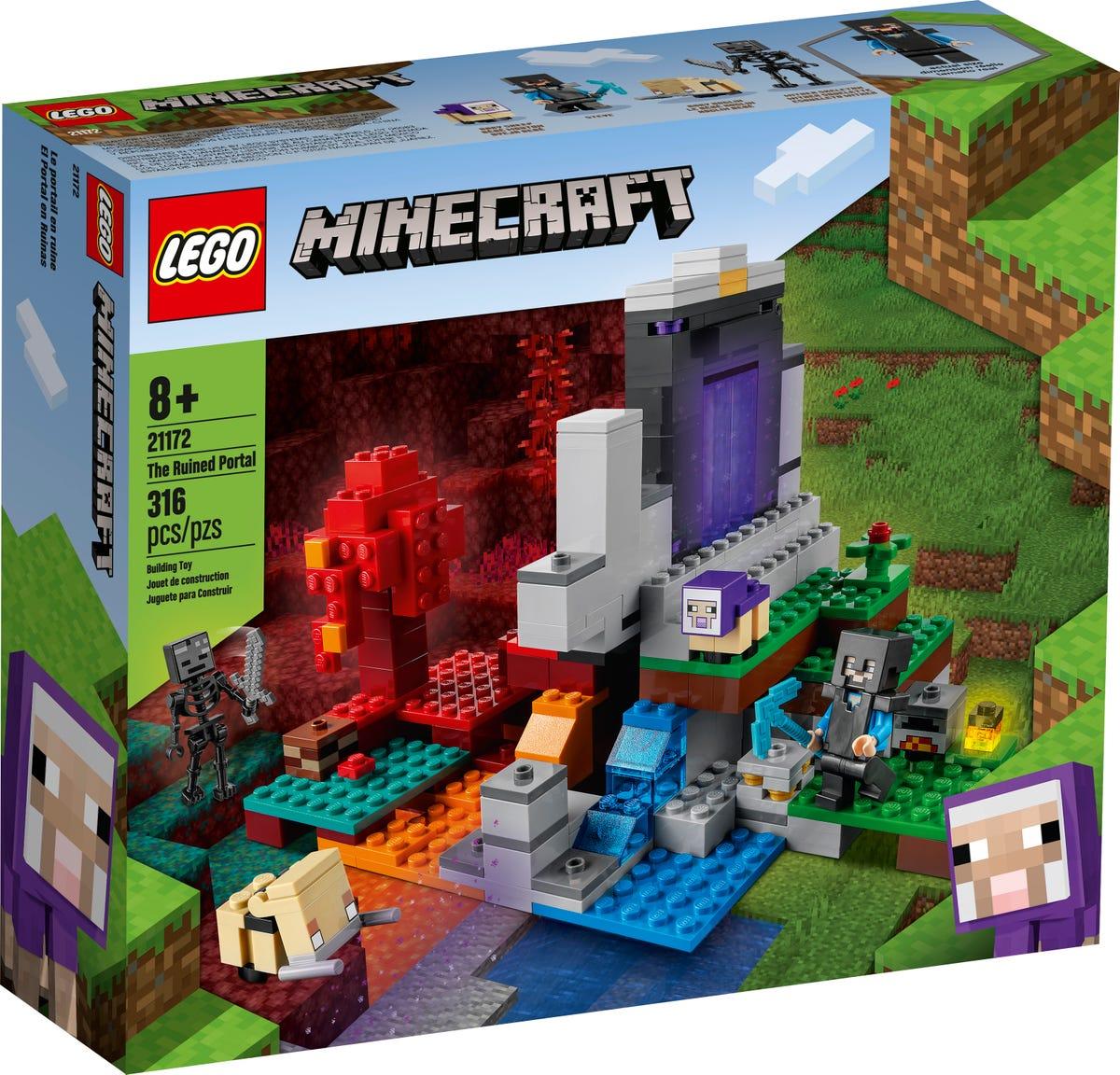 Конструктор LEGO Minecraft Разрушенный портал 21172 - фото 1 - id-p107416562