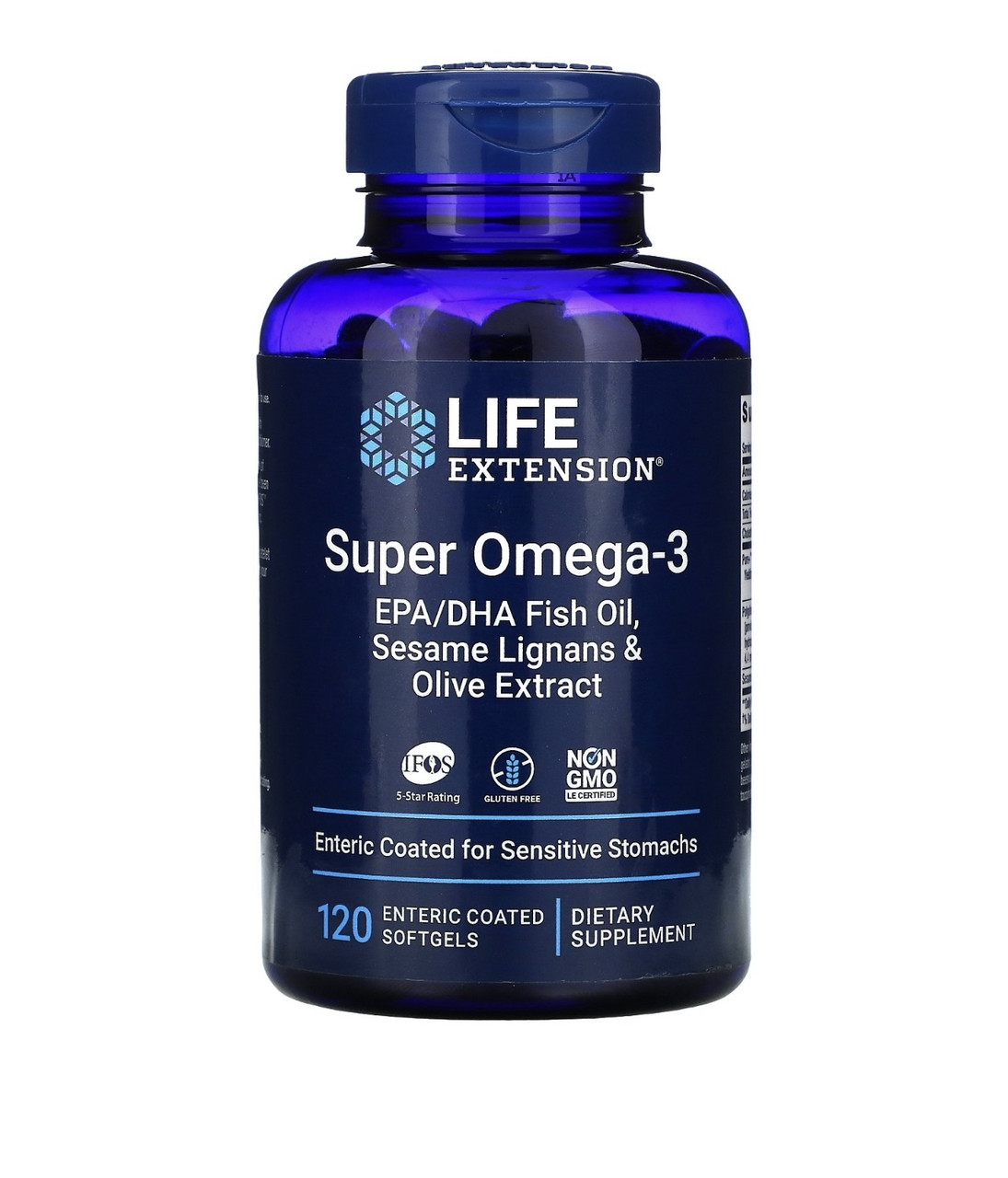Life extension супер омега-3, 130 мягких таблеток, покрытых кишечнорастворимой оболочкой - фото 1 - id-p107457942