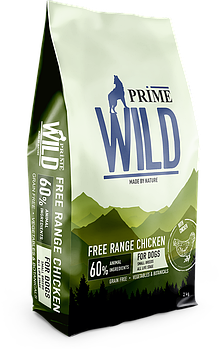 Prime Wild Grain Free FREE RANGE CHICKEN для собак мелких пород всех возрастов с курицей, 2кг