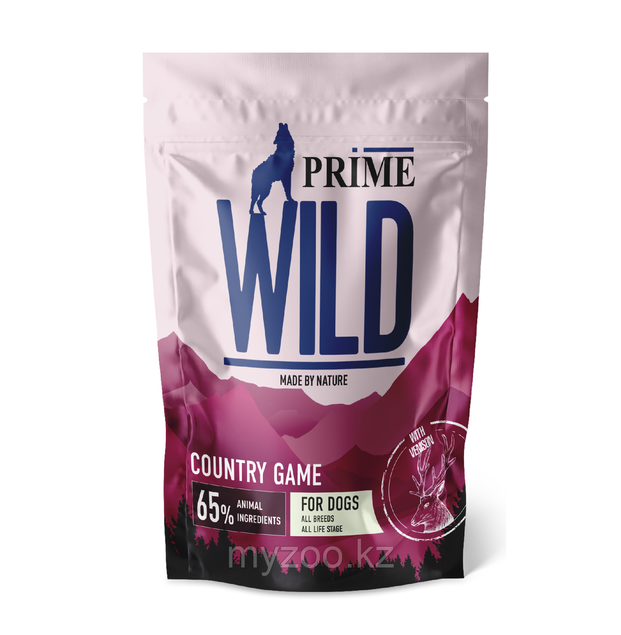Prime Wild Grain Free  COUNTRY GAME для собак всех возрастов с уткой и олениной, 500гр