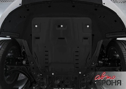 Защита двигателя и КПП для Hyundai Santa Fe 2021-, V - 2.2d; 2.5; 3.5 - фото 2 - id-p91517231