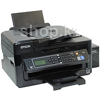 МФУ Epson L566, A4, print 5760x1440dpi,33/15ppm,scan 1200x2400dpi,LCD,USB,LAN,ADF,Fax,Wi-Fi
