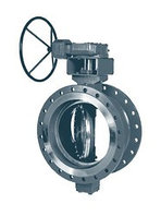 Затвор фланцевый стальной дисковый поворотный с редуктором  Ду 250 Ру 16