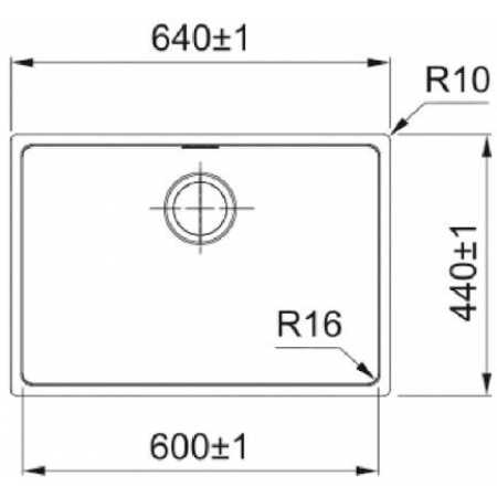 Кухонная мойка нерж Franke FEX 110-60 стоп вент. (122.0689.809) - фото 2 - id-p107461727