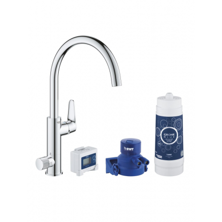 Grohe смеситель для мойки с функцией очистки Blue Pure BauCurve C-Ausl (30385000) - фото 1 - id-p107462676