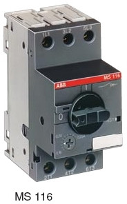 Автоматы для защиты электродвигателей ABB MS116-16.0 16кА (10-16А) 1SAM250000R1011