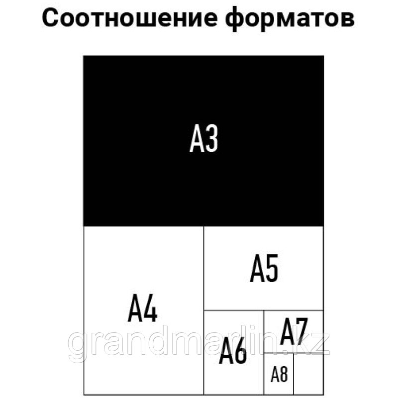 Обложка А3 OfficeSpace "Кожа" 230г/кв.м, черный картон, 100л. - фото 4 - id-p107462993