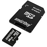 Карта памяти SmartBuy MicroSDXC  64GB UHS-1, Class 10, скорость чтения 10Мб/сек (с адаптером SD), фото 2