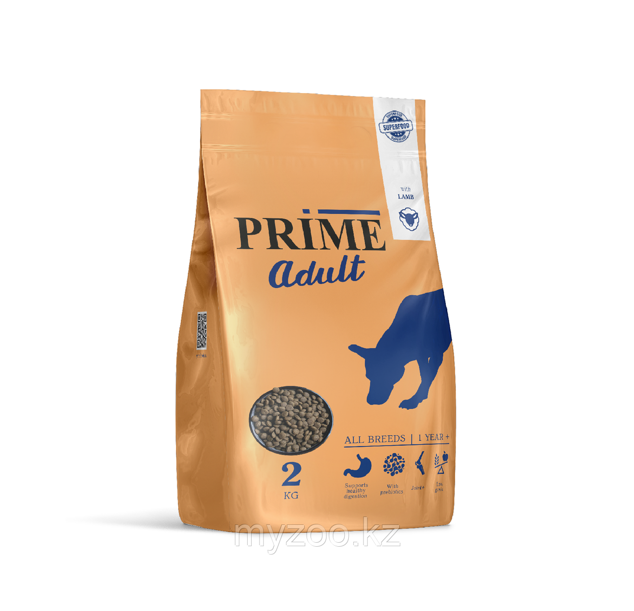 Prime  ADULT LAMB для собак с ягненком, 500гр