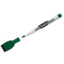 Маркер для белых досок Line Plus "MiniMax-820" зеленый, пулевидный, 2мм, с магнитом и губкой