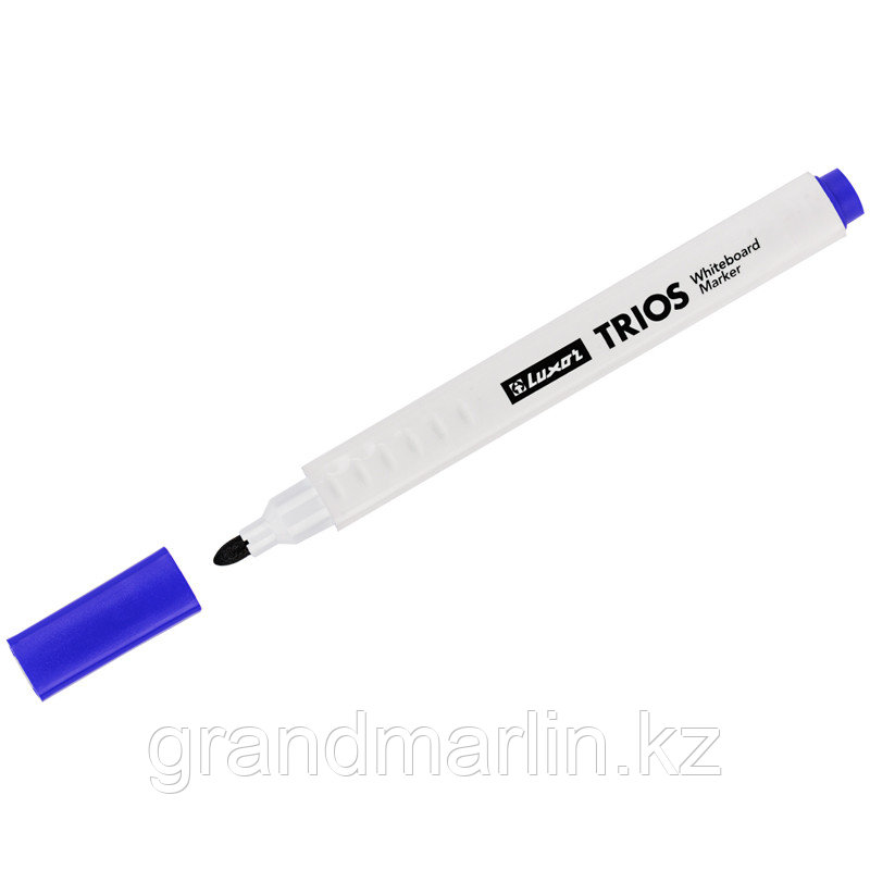 Маркер для белых досок Luxor "Trios" синий, пулевидный, 2,5мм - фото 1 - id-p105276854
