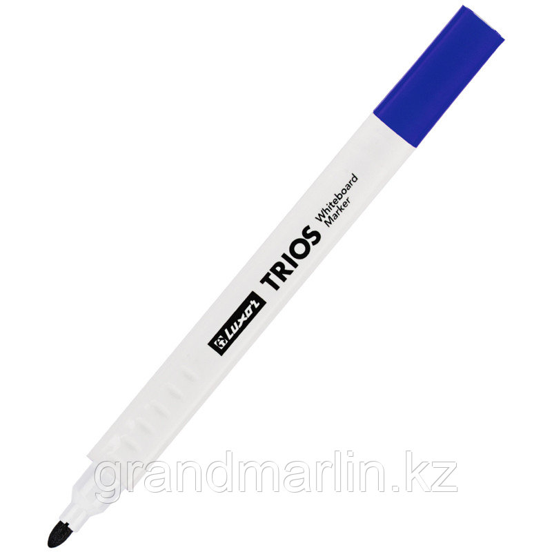 Маркер для белых досок Luxor "Trios" синий, пулевидный, 2,5мм - фото 2 - id-p105276854