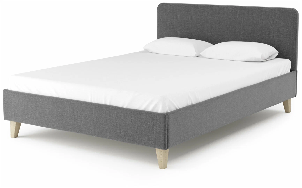 Кровать Salotti Сканди темно-серый 140х200 см