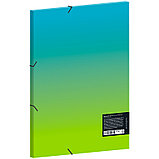 Папка на резинке Berlingo "Radiance" А4, 600мкм, голубой/зеленый градиент, с рисунком, фото 2