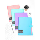 Папка 5 отделений Berlingo "Haze", А4, 600мкм, на кнопке, сиреневая, софт-тач, фото 7