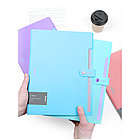 Папка 5 отделений Berlingo "Haze", А4, 600мкм, на кнопке, сиреневая, софт-тач, фото 9