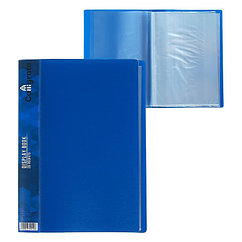 Папка с 20 вкладышами А5, 600 мкм, Calligrata, 9 мм, синяя