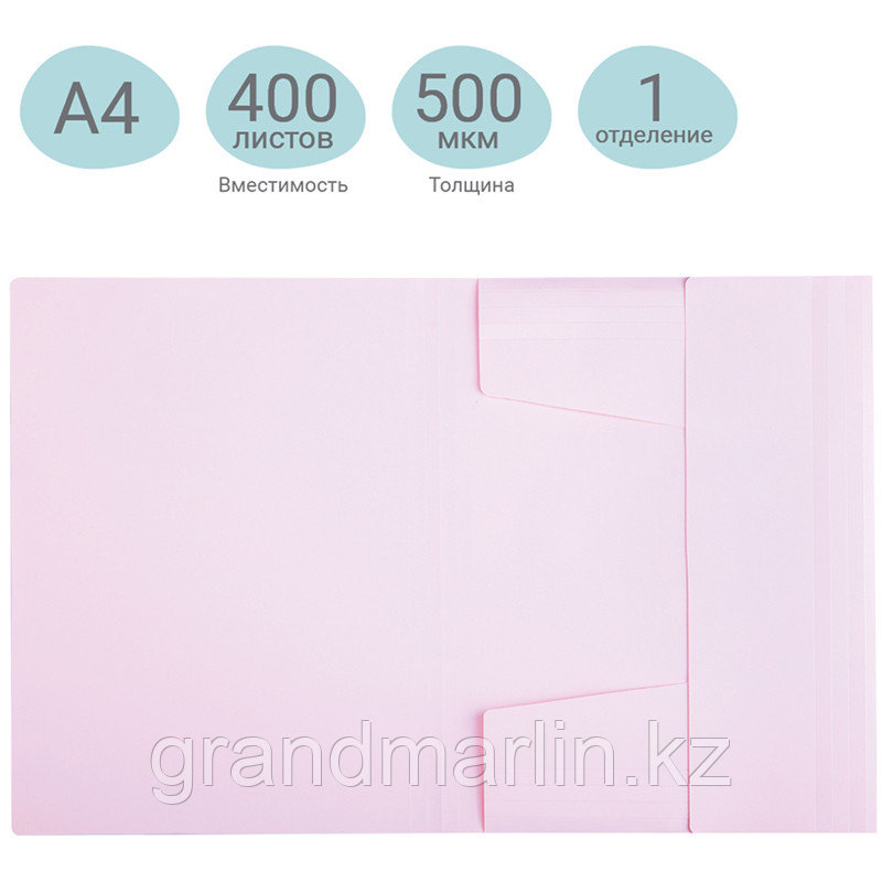 Папка на резинке MESHU "Dew", А4, 500мкм, pink dreams - фото 2 - id-p107464176