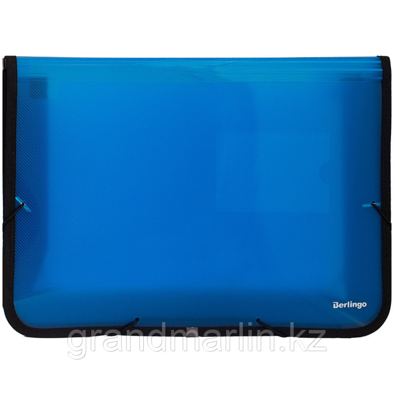 Папка на резинке Berlingo, А4, с тканевой окантовкой, 600мкм, синяя - фото 1 - id-p107464173