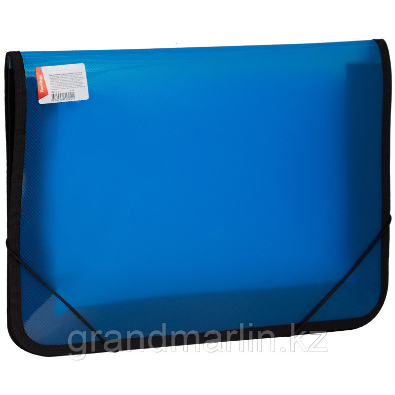 Папка на резинке Berlingo, А4, с тканевой окантовкой, 600мкм, синяя - фото 2 - id-p107464173