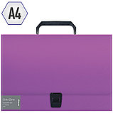 Папка-портфель 1 отделение Berlingo "Color Zone" А4, 330*230*35мм, 1000мкм, фиолетовая, фото 2
