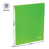 Папка-скоросшиватель с пружинным механизмом Berlingo Neon А4, зеленый неон, фото 3