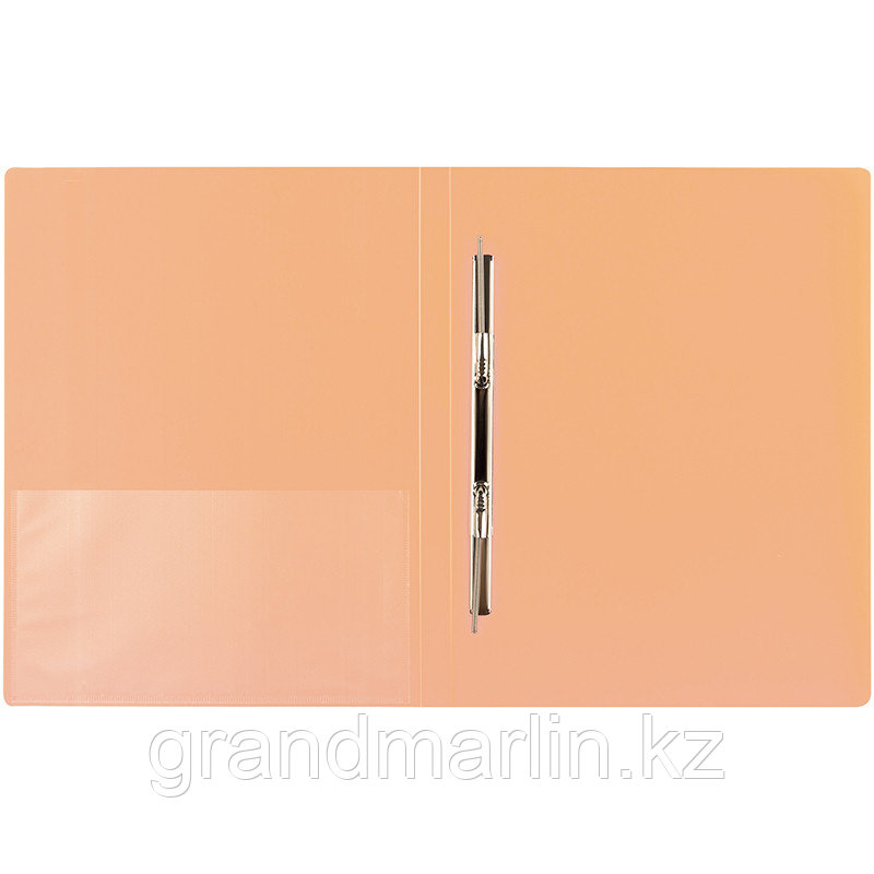 Папка-скоросшиватель с пружинным механизмом Berlingo Neon А4, оранжевый неон - фото 4 - id-p107464379
